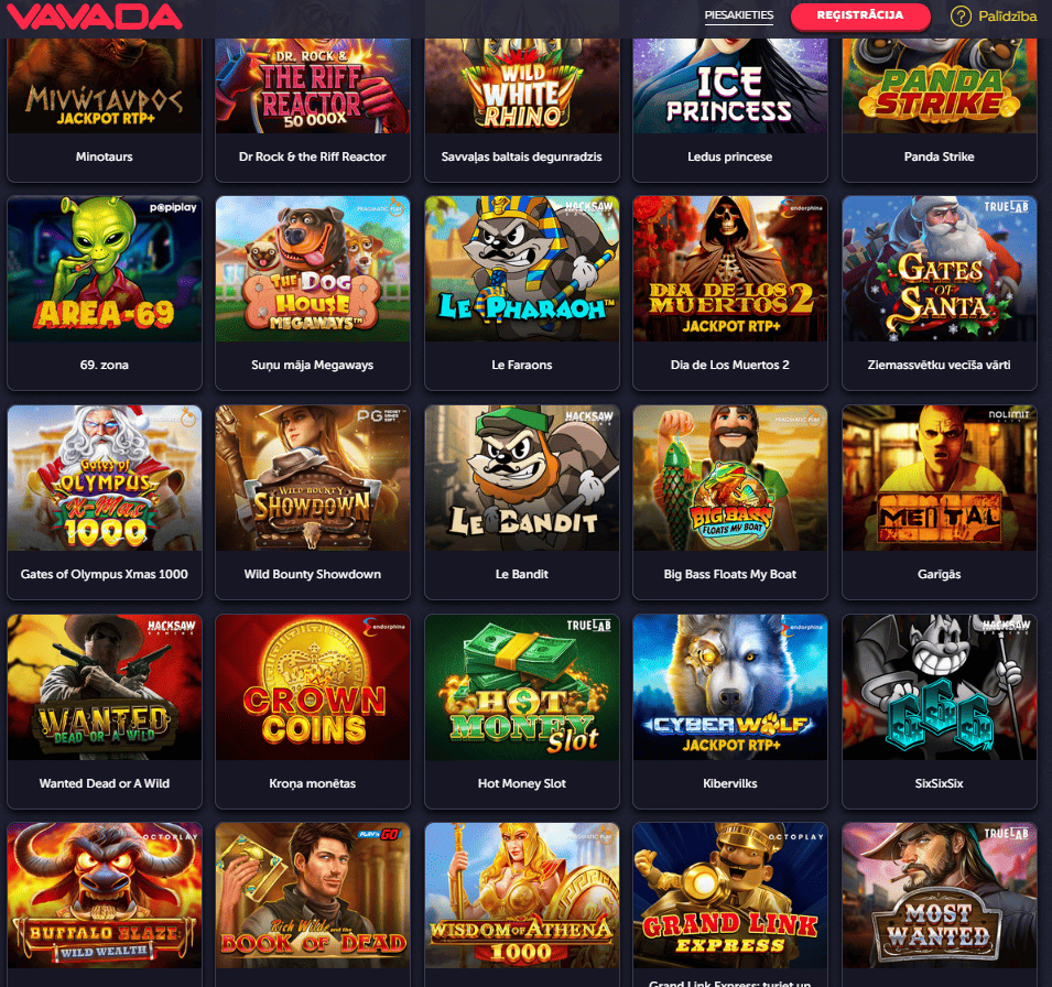 Vavada spēļu automāti